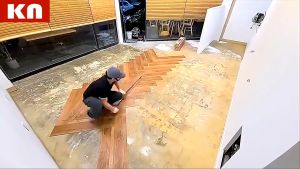 10 Pcs Vinyl Floor Sticker Waterproof Excellent Quality pvc Flooring Mat Decorative Wood Grain Self adhesive Sticker