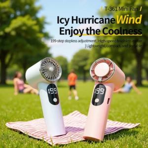 Quạt Mini Cầm Tay Tốc Độ Cao Sạc USB Không Tiếng Ồn Làm Mát Để Bàn Dùng Ngoài Trời Với Công Nghệ Làm Lạnh Bán Dẫn