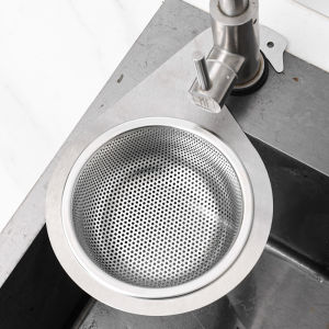 ของเหลือในครัวที่กรองซิงค์หงส์สแตนเลสตะกร้าแสตนเลส Keranjang Tirisan เก็บข้อมูลแบบลบได้