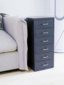 File Cabinet Drawer Office Desk Small Cabinet Iron Locker Low Cabinet A4 Multi-Layer Storage Narrow Storage Movable Cabinet