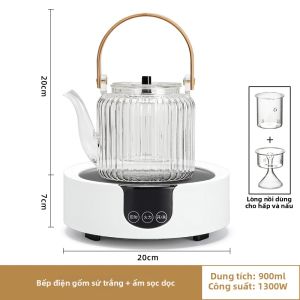Nồi Đun Trà Điện Gia Đình Nhỏ Gọn Phong Cách Nhật Bản