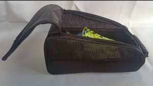 Tas sepatu olahraga golf .Tas sepatu golf resleting jaring