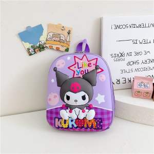 Balo mầm non Ba lô trứng 3D cho bé trai bé gái đi học mẫu Kuromi - Sieu Anh Hùng Kute