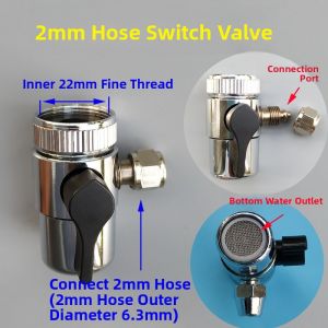 Water Faucet Switch Valve for Water Purifier 2 Way to 2.5 Way to 3 Way Compatible with Stevie Amway Connector Kitchen Bathroom Accessories