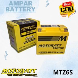 Aki Motor Vario 125 PCX 150 CBR 150 MOTOBATT MTZ6S Accu Kering