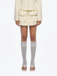 ANN ANDELMAN | Solid Color Bodycon Workwear Skirt-pants