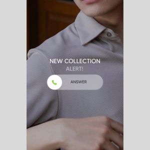 Fukuoka Kemeja Knit Lengan Pendek in Dark Navy – Kemeja Premium Pria Bahan Knit Biru Gelap - BYBLANK