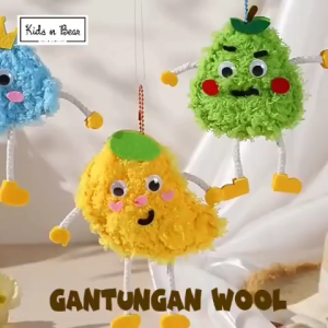 Gantungan kunci | DIY | DIY gantungan kunci | DIY merajut gantungan kunci/tas | 328-gantungan wool