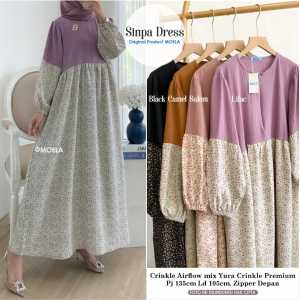 Dress Sinpa LD 105 Moela Berlabel: Bahan Kualitas Tinggi & Desain Elegan