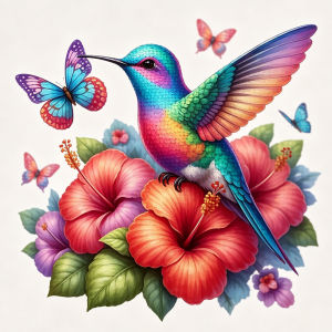 HUACAN Cross Point Embroidery Kit Birds Flower Animal 11CT Adult Crafts DMC Thread Needlework Home Wall Decoration
