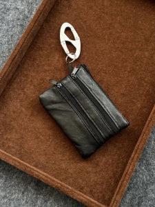 Lightweight Compact Storage Bag Double Head Oval Buckle Fashion Accessory Versatile Bag Charm High Quality Leather Goods