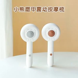 2IN1 Pet Hair Comb With Nail Grinder Cat Dog Pet Grooming Sikat Rambut Kucing Anjing Dengan Pengisar 宠物便携充电式除毛梳磨甲器