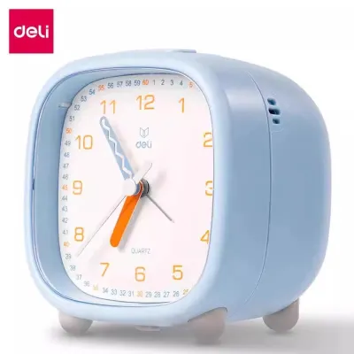 deli | Đồng Hồ Báo Thức Hoạt Động Êm Dịu Có Đèn Ban Đêm