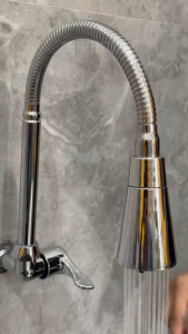 Kran Dapur Kran Sink Flexible Kran Cuci Piring Kepala Terompet Kran Angsa Keran Cuci Piring