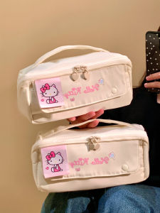 Túi Đựng Bút Chì Hello Kitty Dung Tích Lớn Phong Cách Mới 2025 Túi Đựng Mỹ Phẩm Túi Đựng Đồ Dùng Học Tập Túi Đựng Bút Chì Cho Nữ
