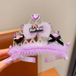Princess Crown Hairband Girls Childrens Cute Diamond Crown Hair Clip Korean Style Childrens Headwear Accessories