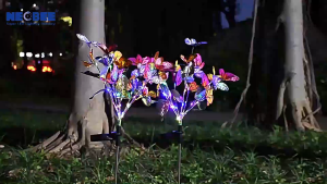 Neobee ไฟปักสนามโซล่าเซลล์ รูปหิ่งห้อย ผีเสื้อ โคมไฟดอกไม้ ตกแต่งสวน กลางแจ้ง กันน้ำ Solar-Butterfly