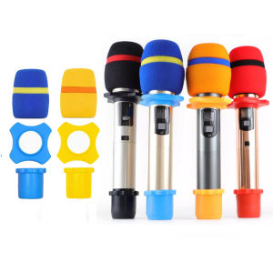 Thicken Microphone Foam Cap KTV Professional Studio Mic Silicone Cover Replacement Sponge WindScreen Protective Shield