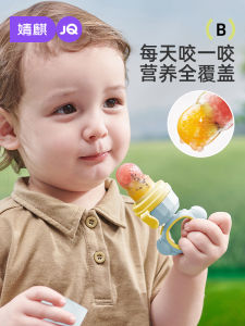 Babys Baby Food Feeder Baby Eat Fruit Supplement Pieces Fruit Puree Bags of Juice Handy Gadget Bite Play Nipple Molar Rod