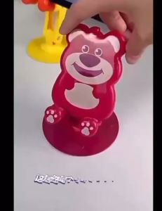 Holder HP Motif Lotso/Duck/Rabbit/Cat Rotari 360 Derajat Bahan Metal/Besi