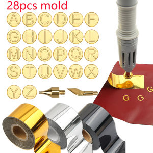 Heated Stamping Foil Pen Electric Hot Applicator Tool Kit Apply Foil to LeatherCraft Handmade Hot Stamping Foil