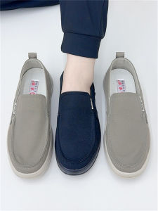 New Summer Mens Beijing Cloth Shoes Slip-On Driving Soft Bottom Breathable Casual Shoes Middle-Aged And Elderly Leisure Shoes