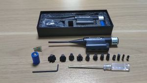 With Batteries Green Red La-ser Bore Sight Kit for .177 to 12GA Barrel La-ser for Zeroing Scope