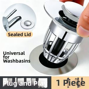 Anti-odor Press-type Sink Drain Plug