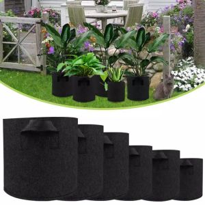 Fabric Grow Bags Breathable Pots Planter Root Pouch Container Planting Eco-Friendly Grow Bag Garden Supply Pot