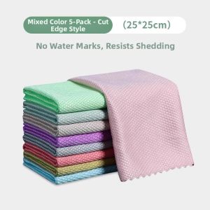 Streak-free Glass Cleaning Fish Scale Cloth Extra Large Thick