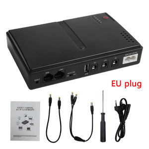 UPS Uninterruptible Power Supply 5V 9V 12V 1018L Mobile Power Supply for Router Modem Security Camera Network POE Power Backup