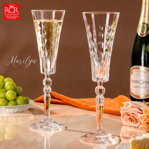RCR Marilyn Crystal Wine Glasses Set Couple Luxury High Foot Champagne Glasses European Creative Style Crystal Wine Cups
