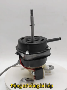 Đầu Quạt Không Chổi Than 220V – Động Cơ Quạt 16 Inch Kèm Nút Kéo & Trục Motor Dùng Cho Quạt Điện Gia Đình
