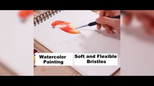 9 pcs Hook Line Paint Brush Set 6.5-19mm Fine Detail Paint Brush (9 Sizes) for Detail Painting Line Drawing