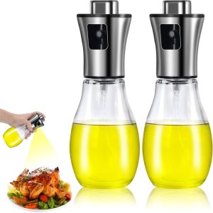 Oil Spray Bottle for Cooking200 ml Oil Sprayer with funnel for Cooking Vinegar and OilOil DispenserLeak-proof and Drip-Free