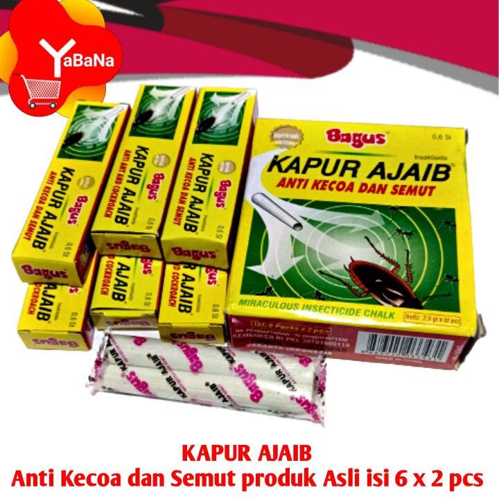 Kapur Ajaib Kapur Anti Semut Dan Kecoa Merk Bagus isi 2x6 pcs