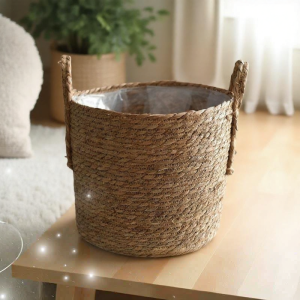 ZIYINGCHA | Scandinavian Rattan Woven Plant Basket Large