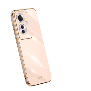 For Oppo Reno 11A CPH2603 Case 6D Plating Silicone Bumper Soft TPU Back Cover Shockproof Phone Case for Oppo Reno 11A Reno11A 5G