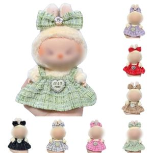 For 17cm Labubu Plush Clothing Doll Exquisite Skirt- Adorable Retro Skirt Set for DIY Clothes Accessories Gift(no doll)