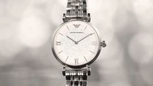 Emporio Armani Watch Womens All Sky Star Series Steel Band Quartz Fashion Diamond Inlaid Womens Watch Gifts To Girlfriend AR1925