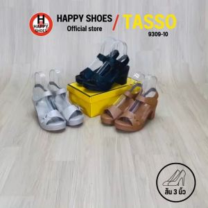 [🥇ทัสโซ่แท้100%🔢ไซส์36-40👠ส้น3นิ้ว] TASSO รุ่น 9309-10 รองเท้ารัดส้นสูง รองเท้าหนังรัดส้น รองเท้าเพื่อสุขภาพ สวย พื้นนุ่ม เบาสบายเท้า