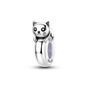 Hạt Charm Chặn Bằng Bạc 925 Sterling Và Zircon Dùng Làm Phụ Kiện Tự Chế Vòng Tay Phù Hợp Với Nút Chặn Silicon Nhiều Màu Sắc Quà Tặng Cho Phụ Nữ Dùng Trong Các Bữa Tiệc