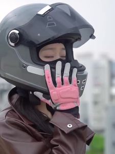 Summer Mesh Breathable Full Finger Motorcycle Gloves Men Women Touch Screen Motorbike Riding Motocross Protective Gear Gloves