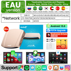 CarlinKit CarPlay Ai Box Android 15 Ultra SM6350 8 core 8G+256G/128G Smart Android TV Box Wireless CarPlay Android Auto For IPTV