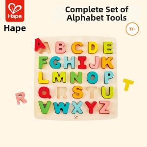 Hape | Intelligent Wooden Letter Puzzle for 3-6 Year Old Children