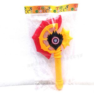 Mainan Kapak Super Hero Baterai Nyala Lampu Dan Suara Mainan Anak Axe Baterai Light Sound