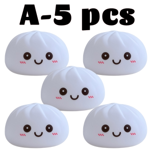 Bandai | Cute Nigh Colorful Light  Food Shape Dumpling Squishy Toys for Bedroom Ambient Lighting brighten your daily life