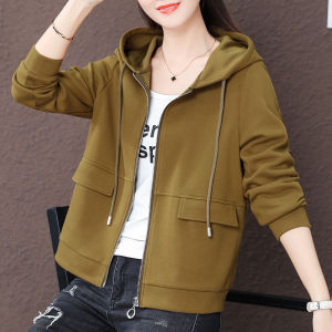 Áo Khoác Cardigan Dài Tay Có Khóa Kéo Áo Khoác Ngoài Nữ Phong Cách Hàn Quốc Màu Đỏ Rượu Vang Mùa Xuân Mới Áo Khoác Ngoài Thường Ngày