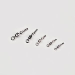 100 Chiếc Drop Shot Xoay Hợp Kim Đồng Dây Kẹp Kết Nối Chì Lưới Trọng Lượng Khuôn Phụ Kiện Câu Cá Đầu Nối Nhanh Màu Đen 2 # -8 # Kích Cỡ