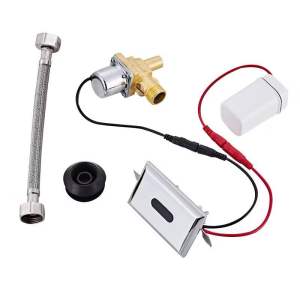 BỘ PHỤ KIỆN VAN XẢ CẢM ỨNG TIỂU NAM CAO CẤP NHẬP KHẨU - Xài pin và xài điện